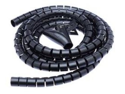 CONNECT IT trubice pro vedení kabelu WINDER, 2,5m x 20mm, černá (CI-514)