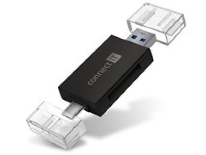 CONNECT IT USB-C/USB-A čtecka karet (CFF-1020-BK)