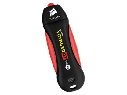 CORSAIR Flash Disk 256GB Voyager GT, USB 3.0, cerná/cervená (CMFVYGT3C-256GB)