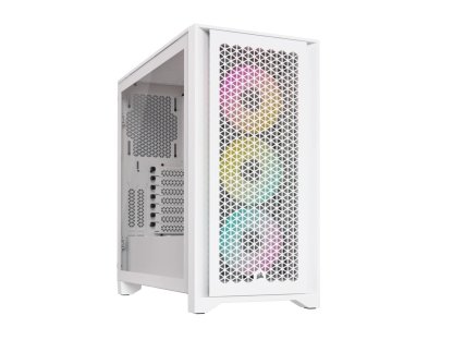 CORSAIR iCUE 4000D RGB AIRFLOW/Midi Tower/Transpar./Bílá (CC-9011241-WW)