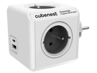 CUBENEST Powercube Original USB PD 20W, A+C, 4× zásuvka (PC220GY)
