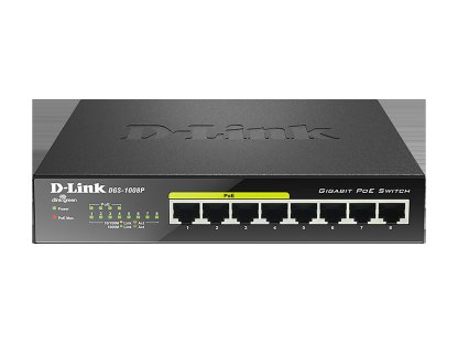 D-Link DGS-1008P 8x 1000 Desktop Switch,4PoE port (DGS-1008P/E)