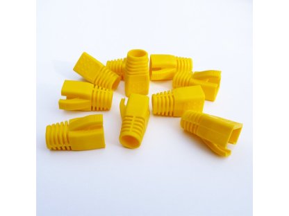 DATACOM krytka pro RJ45 (CAT6A,CAT7) žlutý (10ks) (4396)