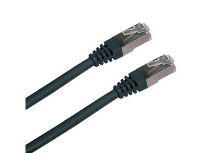 DATACOM patch kabel FTP, RJ45-RJ45, CAT5e, 2m, černý (15821)