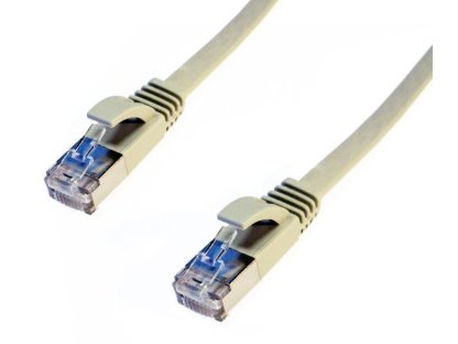 DATACOM patch kabel FTP, RJ45-RJ45, CAT6, 1m, šedý, plochý (1451)