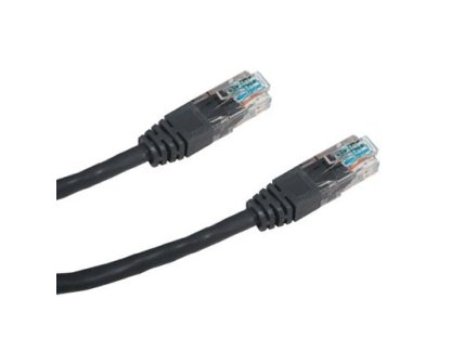 DATACOM patch kabel UTP, RJ45-RJ45, CAT5e, 1,5m, černý (1481)