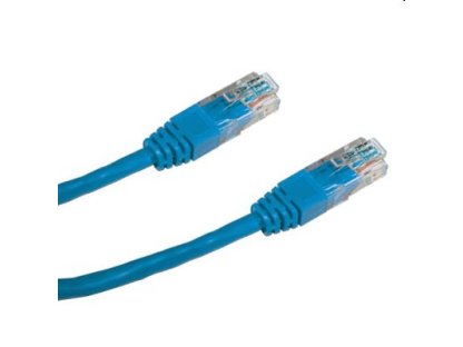 DATACOM patch kabel UTP, RJ45-RJ45, CAT5e, 1,5m, modrý (1483)