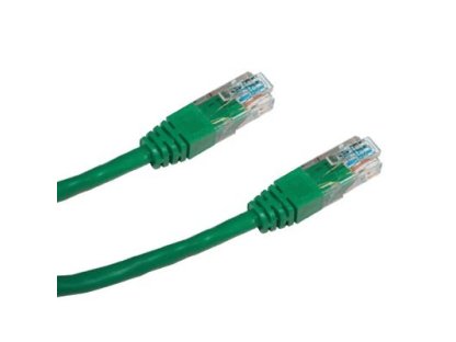 DATACOM patch kabel UTP, RJ45-RJ45, CAT5e, 1,5m, zelený (1484)