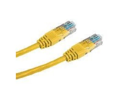 DATACOM patch kabel UTP, RJ45-RJ45, CAT5e, 2m, žlutý (1525)