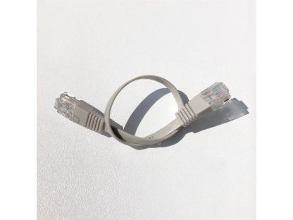 DATACOM patch kabel UTP, RJ45-RJ45, CAT6, 0,25 m, šedý, plochý (1439)