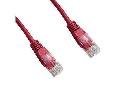 DATACOM patch kabel UTP, RJ45-RJ45, CAT6, 5m, červený (15942)