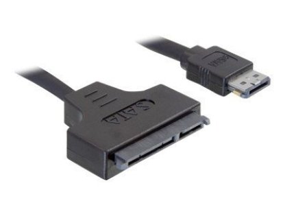 DECLOCK Kabel Power Over eSATA - 11 pin USB/eSATA (5/12 V) (M) do SATA combo (F) - 50 cm (84402)