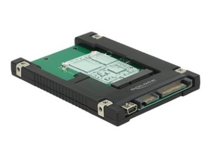 DELOCK 2.5” Prevodník SATA 22 pin / USB 2.0 Type Mini-B > 1 x mSATA / Mini PCIe Slot (62853)