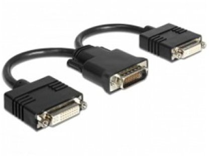 DELOCK adaptér DMS-59-2xDVI, M/2xF (65281)