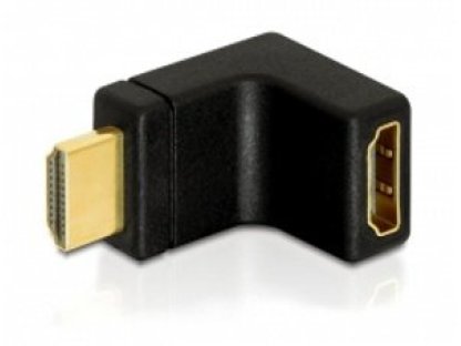 DELOCK adaptér HDMI-M/F, pravoúhlý, nahoru (65072)