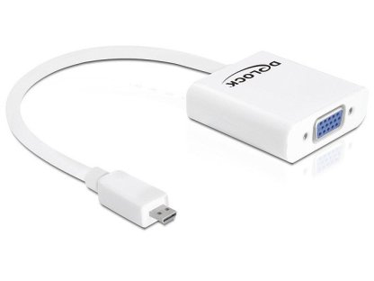 DELOCK adaptér HDMI micro-VGA, M/F (65347)