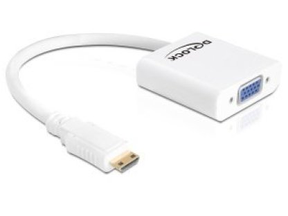DELOCK adaptér HDMI mini-VGA, M/F (65348)