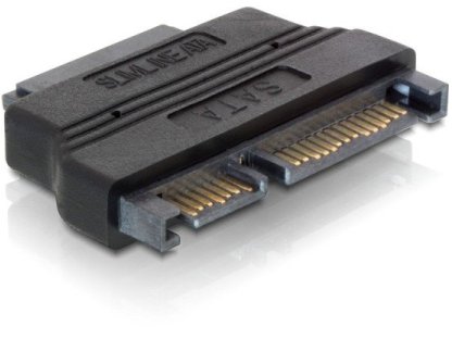 DELOCK adaptér SATA 22pin samec -> Slim SATA  7+6pin samice (65156)