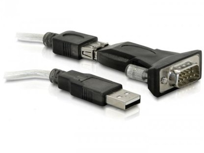 DELOCK adaptér USB 2.0-RS232, A-DB9, M/M (61425)