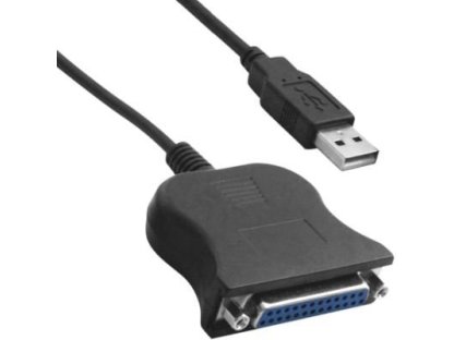 DELOCK adaptér USB-DB25, M/F, 0,8m (61330)