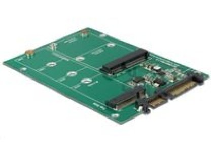 DELOCK Converter SATA 22 Pin > 1 x M.2 NGFF + 1 x mSATA (62670)