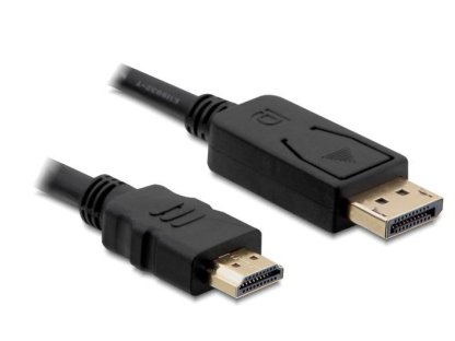 DELOCK kabel DisplayPort-HDMI, M/M, propojovací, 3m, černý (82435)