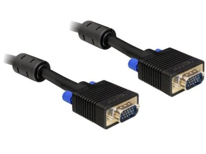 DELOCK kabel VGA-VGA, M/M, propojovací, 2m, černý (82557)
