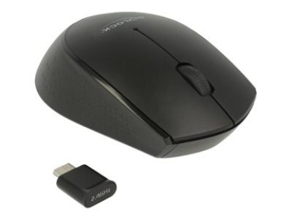 DELOCK Optická 3-tlačítková mini myš USB Type-C™ 2,4 GHz bezdrátová (12526)