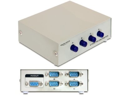 DELOCK přepínač sériového rozhraní RS-232 (87589)