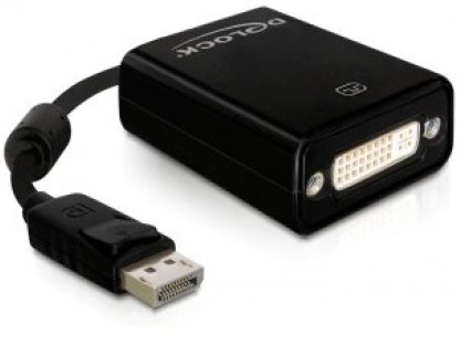 DELOCK redukce Displayport-DVI-I, M/F, 0,2m (61847)