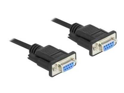 DELOCK Sériový kabel rozhraní RS-232 Sub-D9, ze zásuvkového na zásuvkový, délky 10 m, null modem (86604)