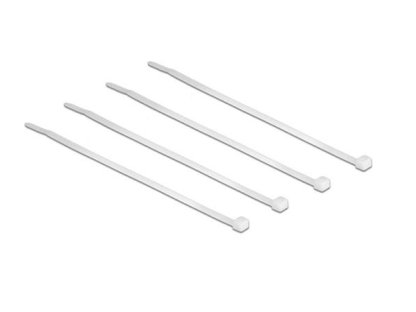DELOCK stahovací pásky transparentní D 200 x Š 3,6 mm 100 ks (18606)