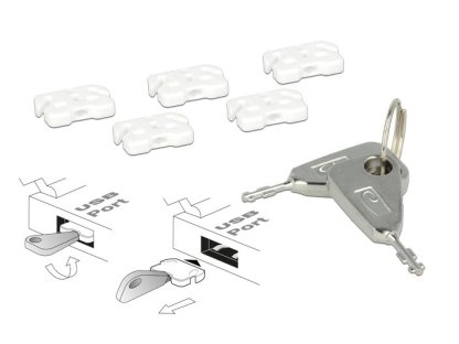 Delock zámek USB portu pro USB A samici (20648)