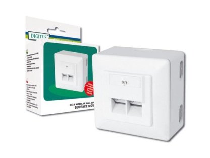DIGITUS  dvojzásuvka RJ45 CAT6 (DN-9006-N)