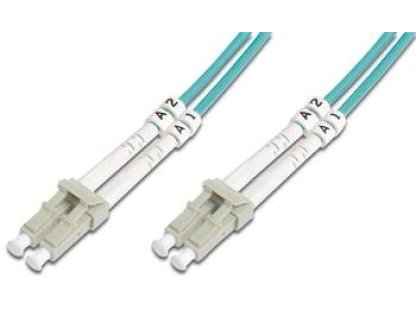 DIGITUS Fiber Optic Patch Cord, LC/LC Multimode 50/125 µ, OM3, Duplex, 10m (DK-2533-10/3)