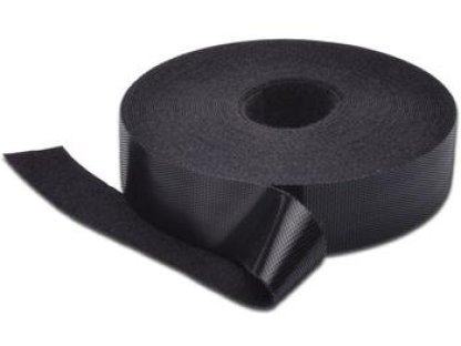 DIGITUS Velcro páska pro vyvazování strukturované kabeláže - černá, 10m (DN-CT-10M-20)