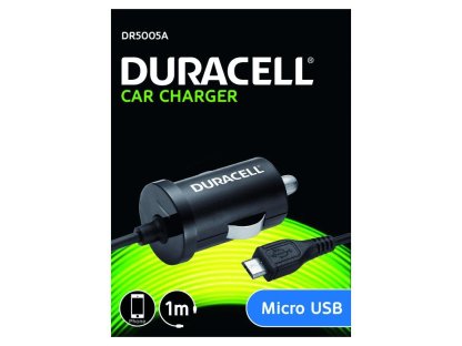 DURACELL - Auto-nabíječka s micro USB konektorem černá 1m
