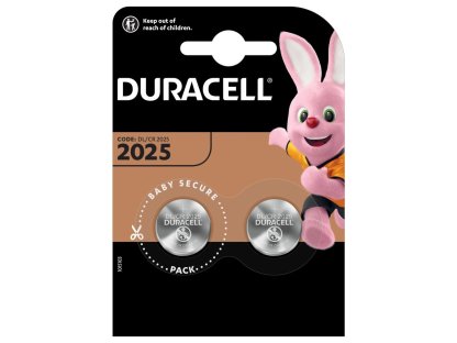 DURACELL Lithiová knoflíková baterie CR2025 2 ks (42442)