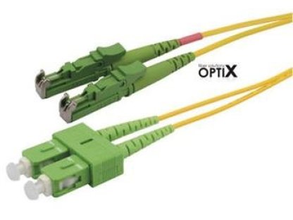 E2000/APC-SC/APC optický patch cord 09/125 1m