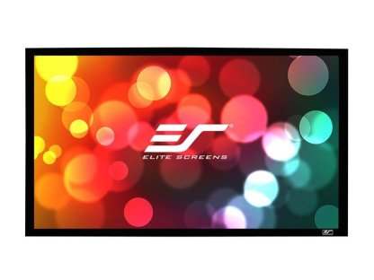 ELITE SCREENS ER110WH1 plátno v pevném rámu 110" (279,4 cm)/ 16:9/ 136,9 x 243,5 cm/ Gain 1,1/ rám černý 6 cm
