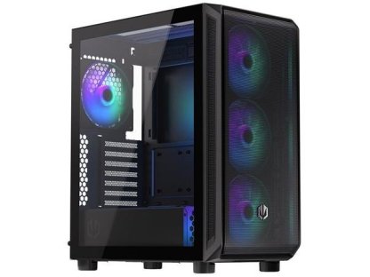 Endorfy skrín Arx 500 ARGB / ATX / 4 x 140 ARGB fan (až 7 fans) / 2xUSB-A / USB-C / tvrzené sklo  / mesh panel /  černá (EY2A011)