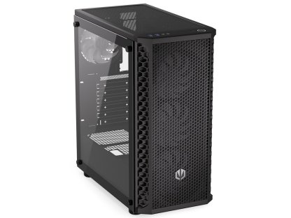 Endorfy skříň Signum 300 ARGB, 2xUSB 3.0, 4x120mm fan PWM ARGB, mesh panel, tvrzené sklo, cerná