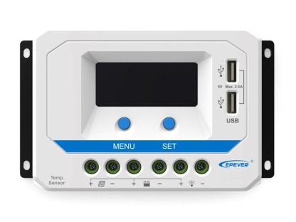 EPEVER VS3024AU solární PWM regulátor 12/24 V, 30 A, USB, vstup 50V (VS3024AU)