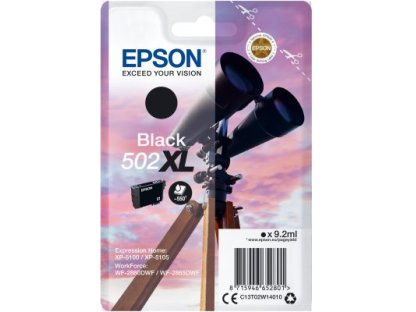 EPSON 502XL originální cartridge černá (C13T02W14010)