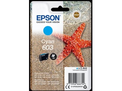 EPSON Singlepack 603 Cyan originální cartridge (C13T03U24010)