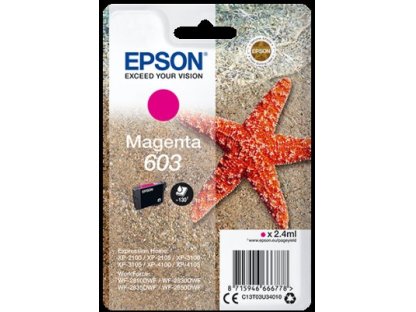 EPSON Singlepack 603 Magenta originální cartridge (C13T03U34010)