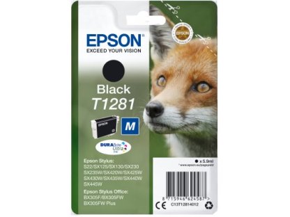 EPSON Singlepack Black T1281 DURABrite Ultra Ink (C13T12814012)