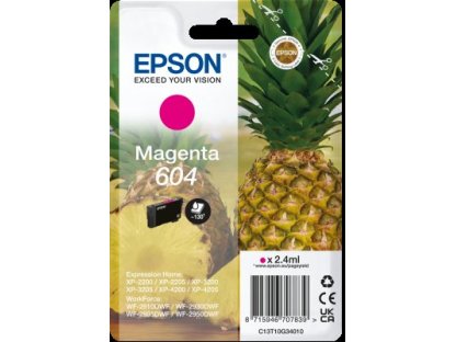 EPSON T10G3 originální cartridge 604 fialová (C13T10G34010)