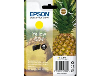 EPSON T10G4 originální cartridge 604 žlutá (C13T10G44010)