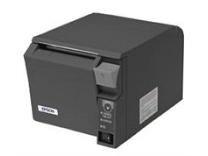 EPSON TM-T70II pokladní tiskárna, USB + serial, cerná, rezacka, se zdrojem